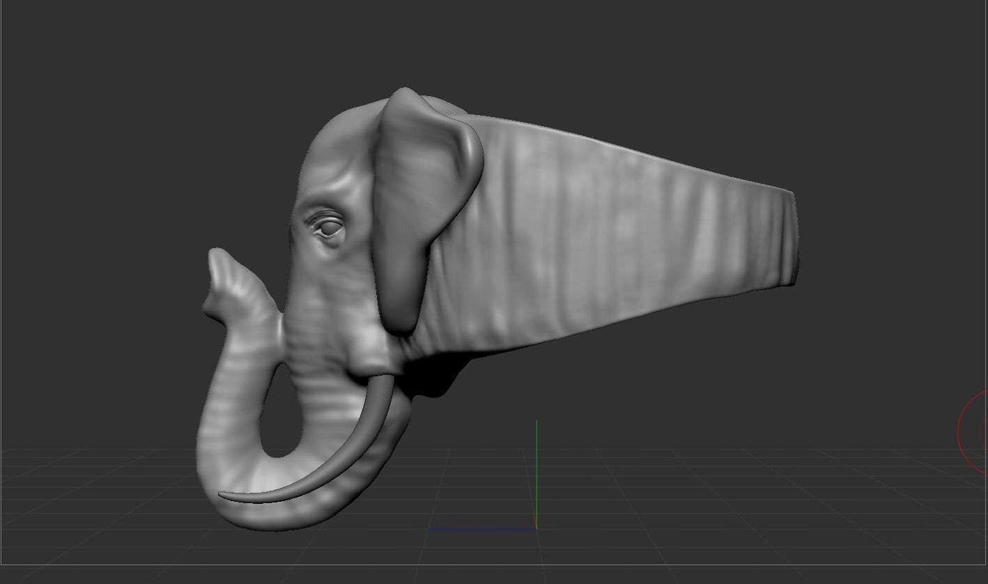 Elephant ring 3D print model_10