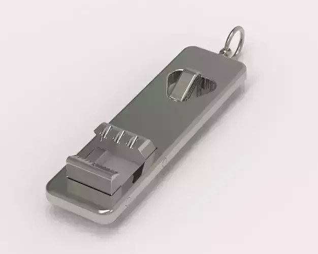 Bottle Opener Plus Key Chain 3D print model