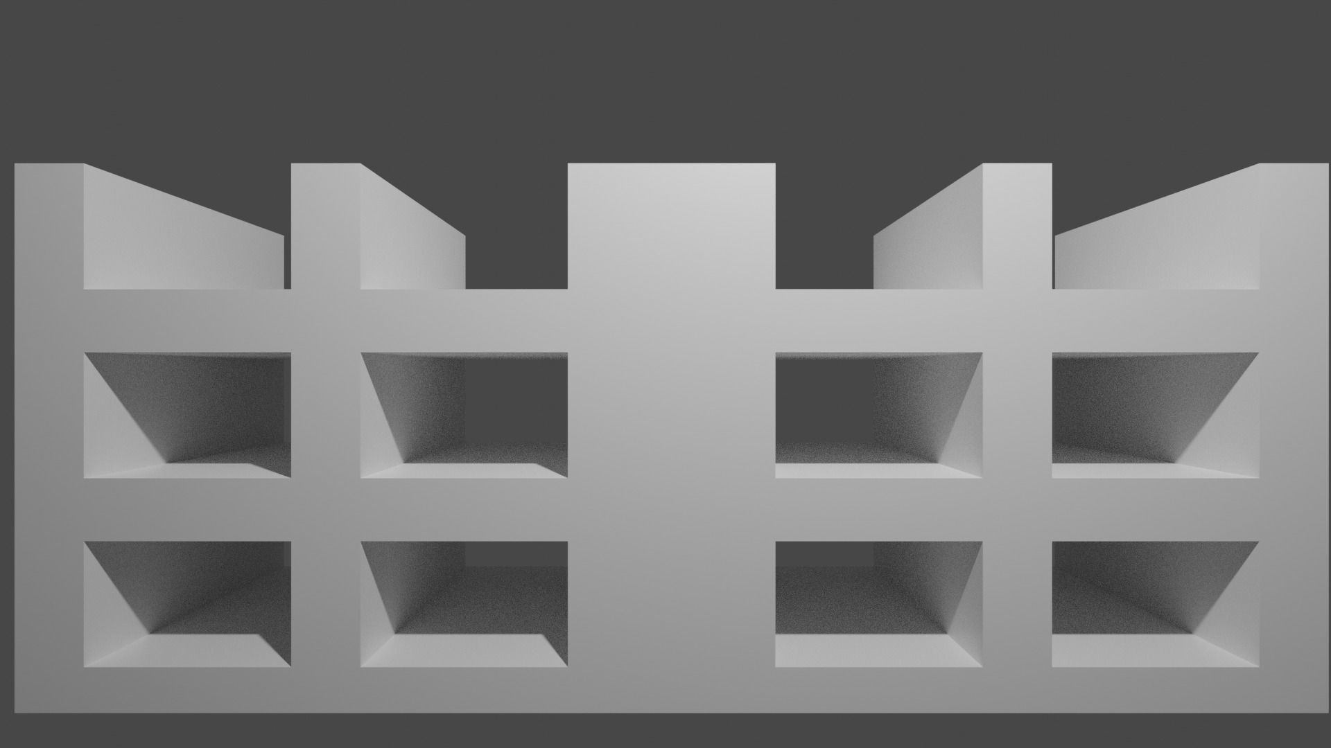 racking shelf with four squares Free 3D model_2