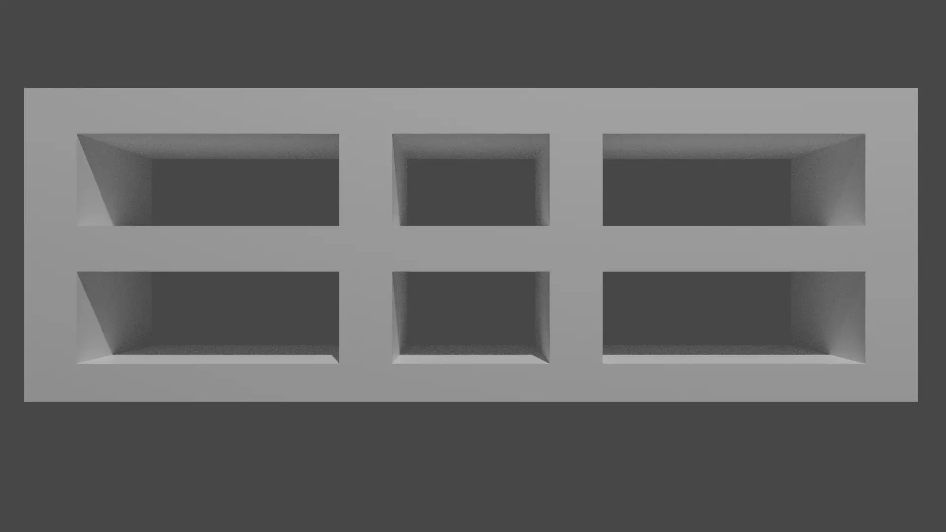 racking shelf with four squares Free 3D model_0