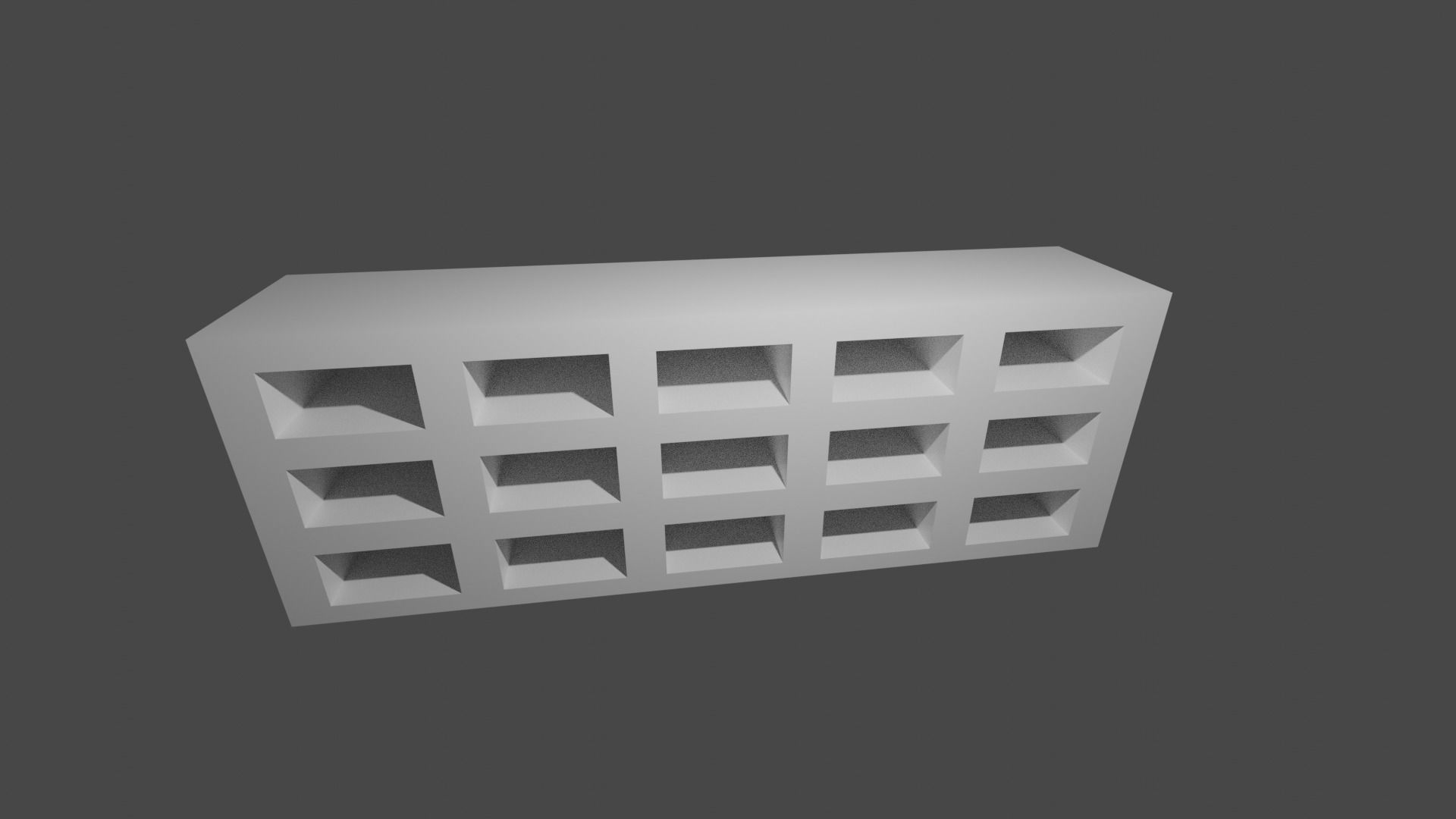 racking shelf with four squares Free 3D model_1