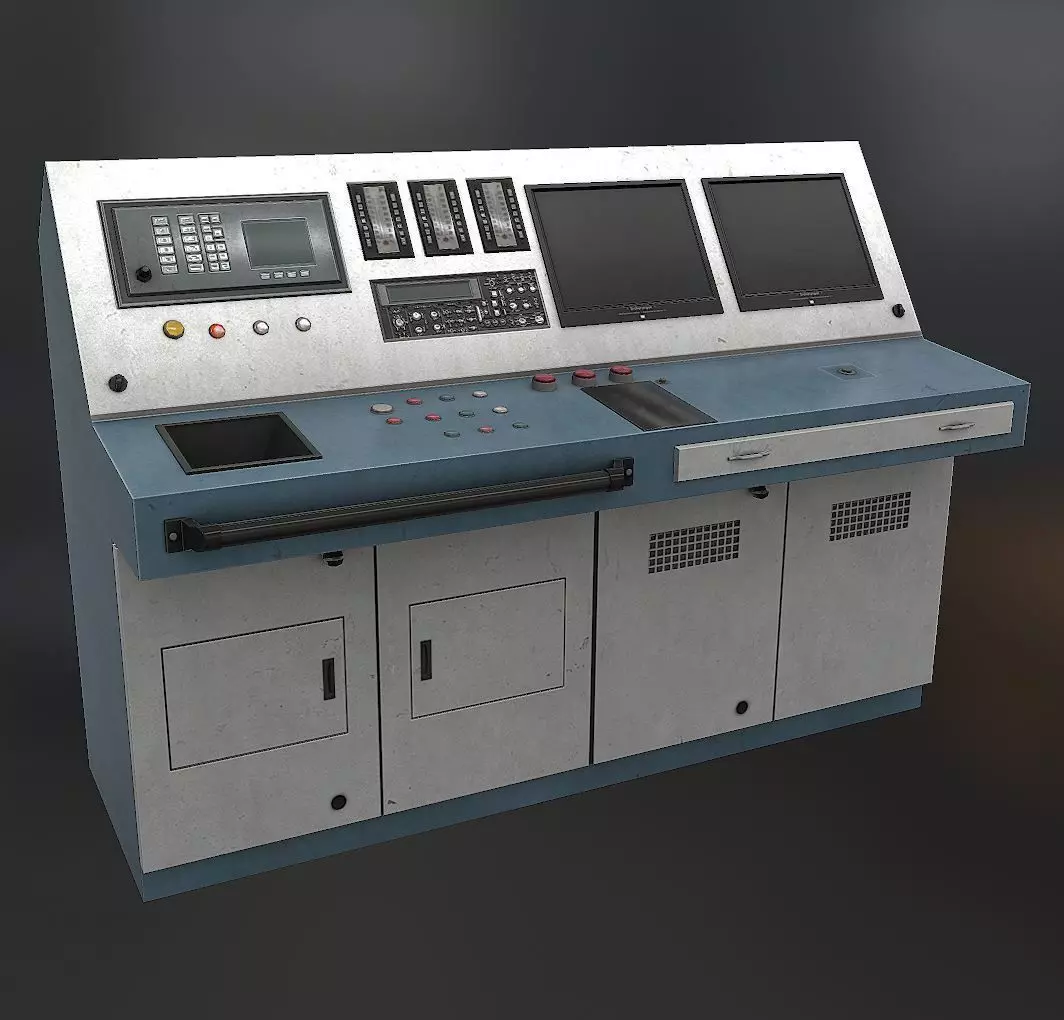 controlpanel02 control panel for ship Low-poly 3D model_0