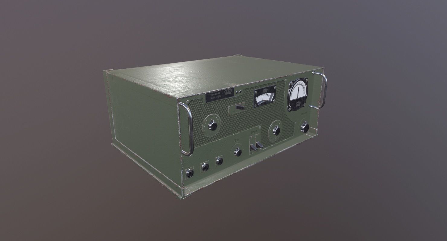 Transmitter Game Ready military device Low-poly 3D model_2