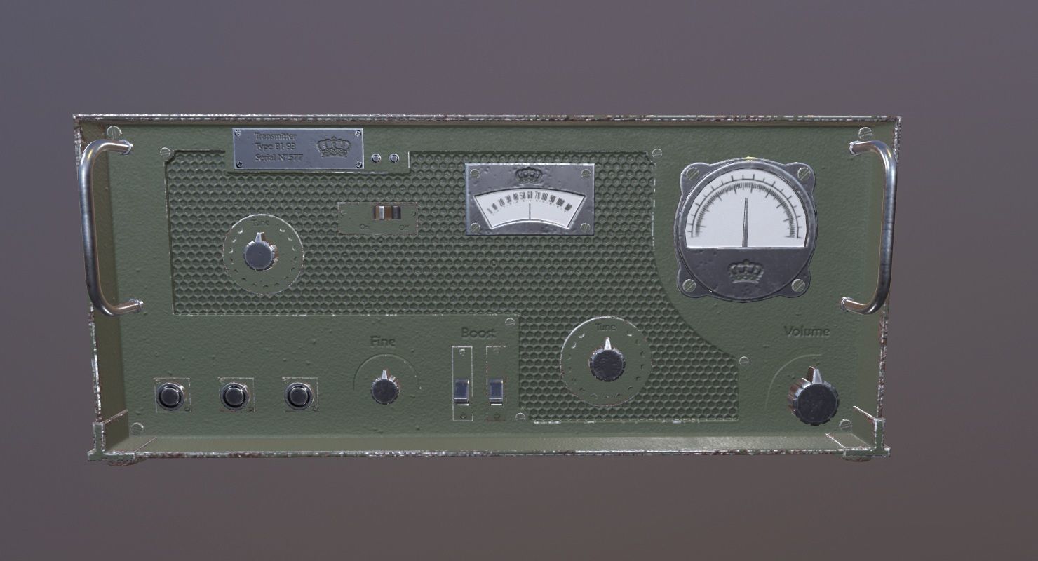 Transmitter Game Ready military device Low-poly 3D model_6