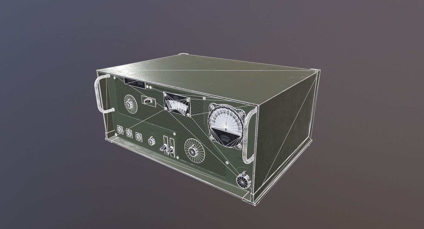 Transmitter Game Ready military device Low-poly 3D model_18
