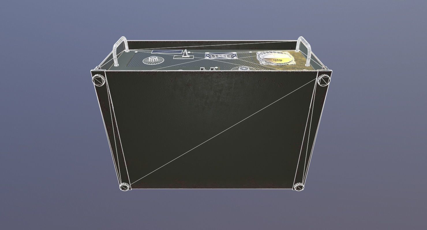 Transmitter Game Ready military device Low-poly 3D model_15