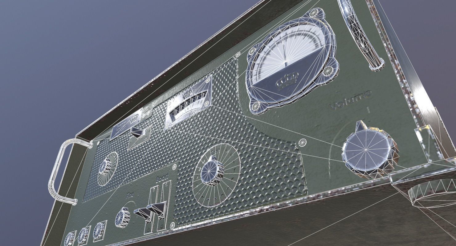 Transmitter Game Ready military device Low-poly 3D model_17