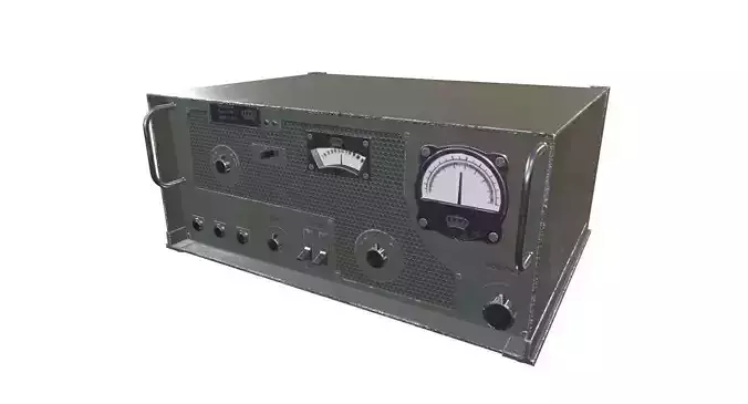 Transmitter Game Ready military device Low-poly 3D model