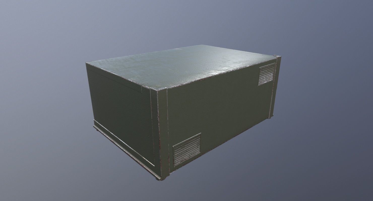 Transmitter Game Ready military device Low-poly 3D model_5