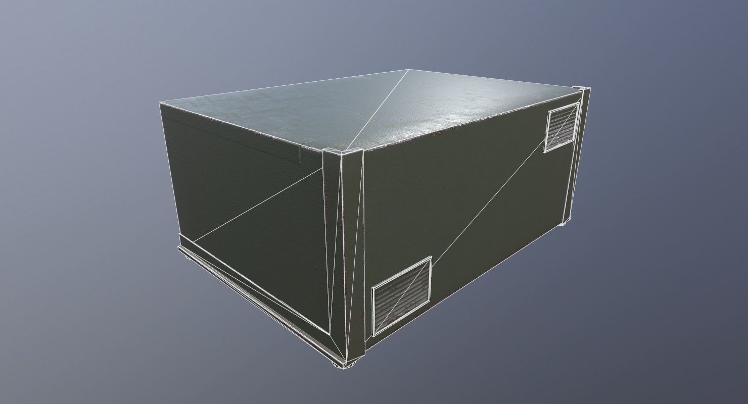 Transmitter Game Ready military device Low-poly 3D model_13