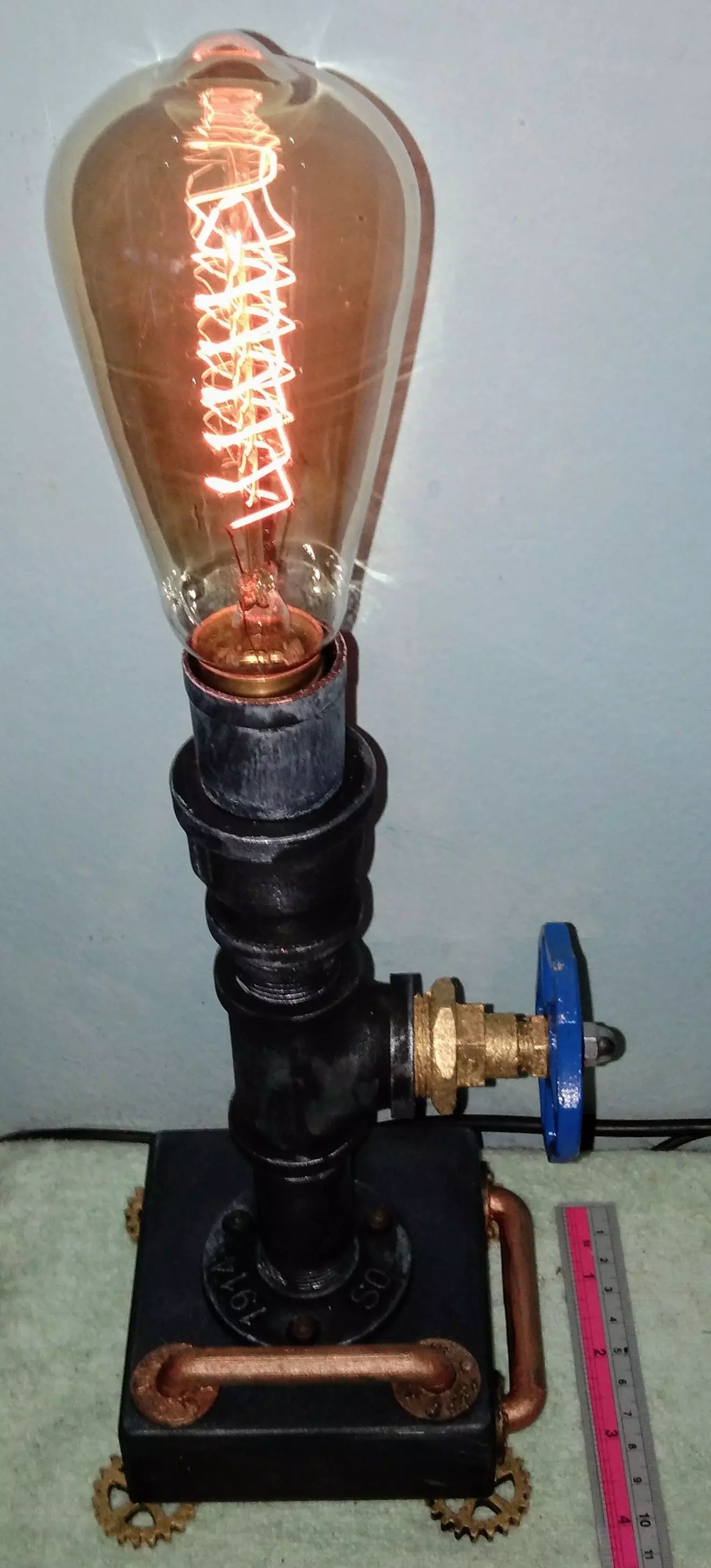 Steampunk Desktop Lamp 3D print model