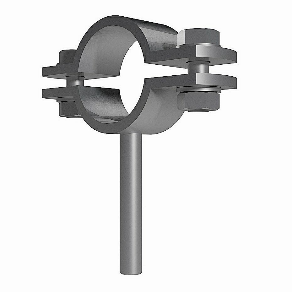 Industrial Pipe Clamps For DIN Metal Pipes - DIN3576 3D model_2