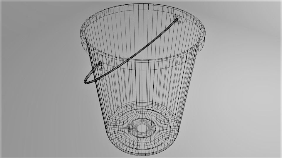 Plastic Bucket 3D model_5