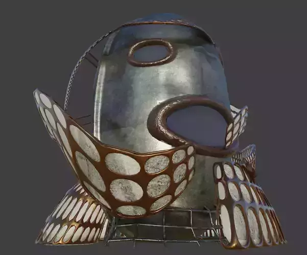 Solarpunk PBR  sci-fi building