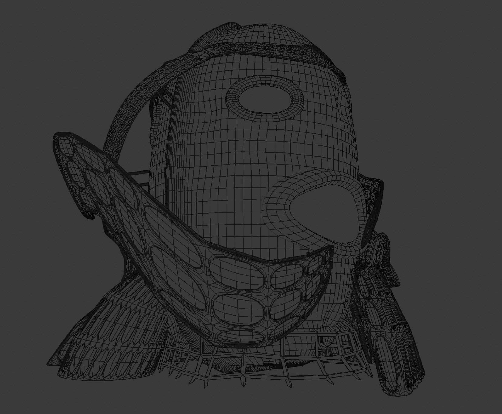 Solarpunk PBR  sci-fi building 3D model_3