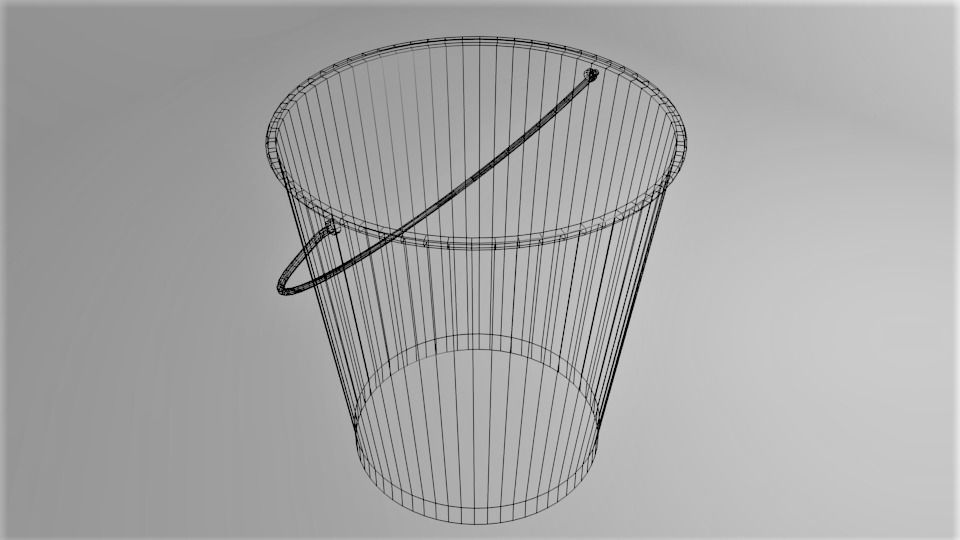 Steel Bucket 3D model_5