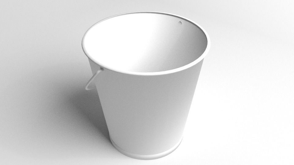 Steel Bucket 3D model_4
