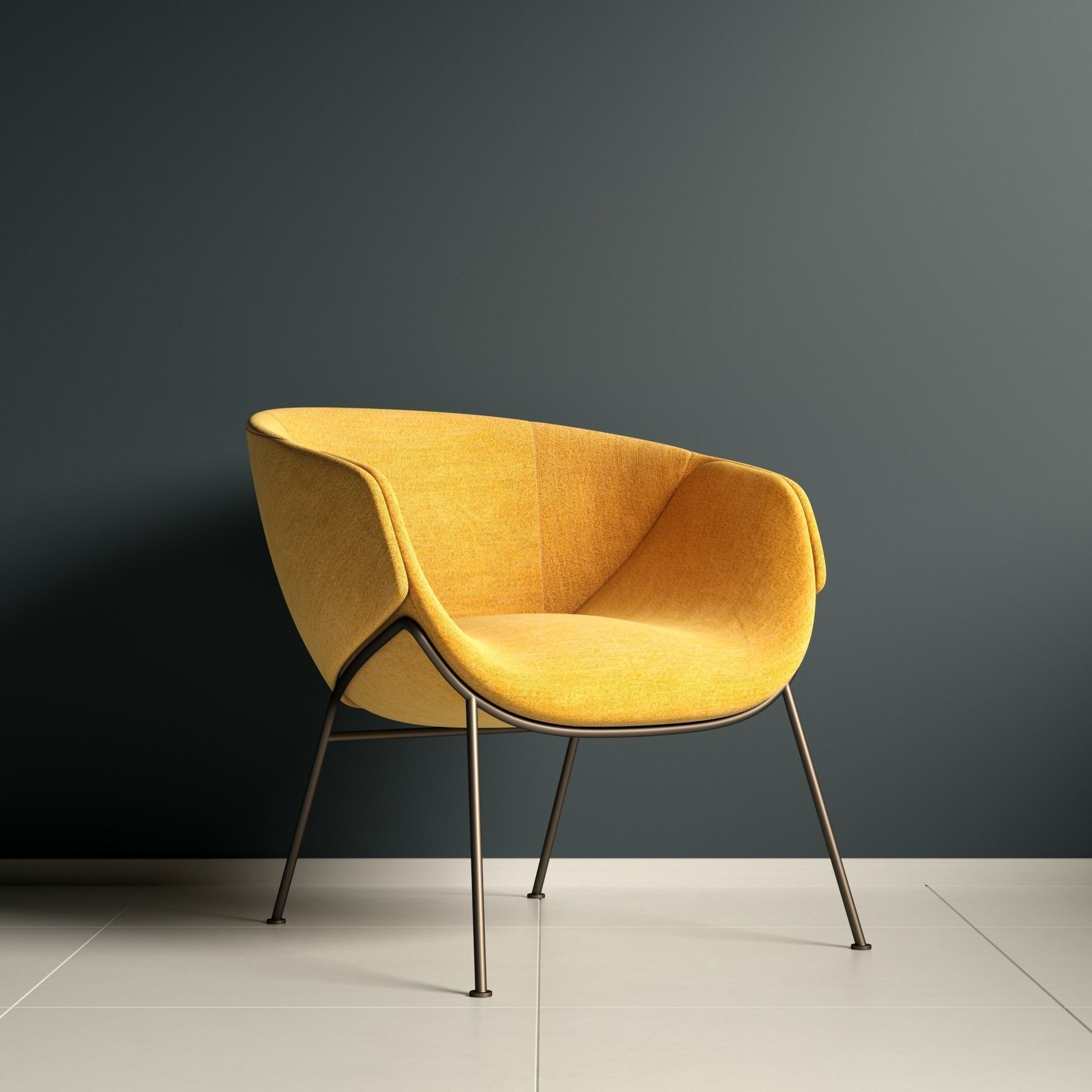 SP01 Anita Armchair Rod Base 3D model_1