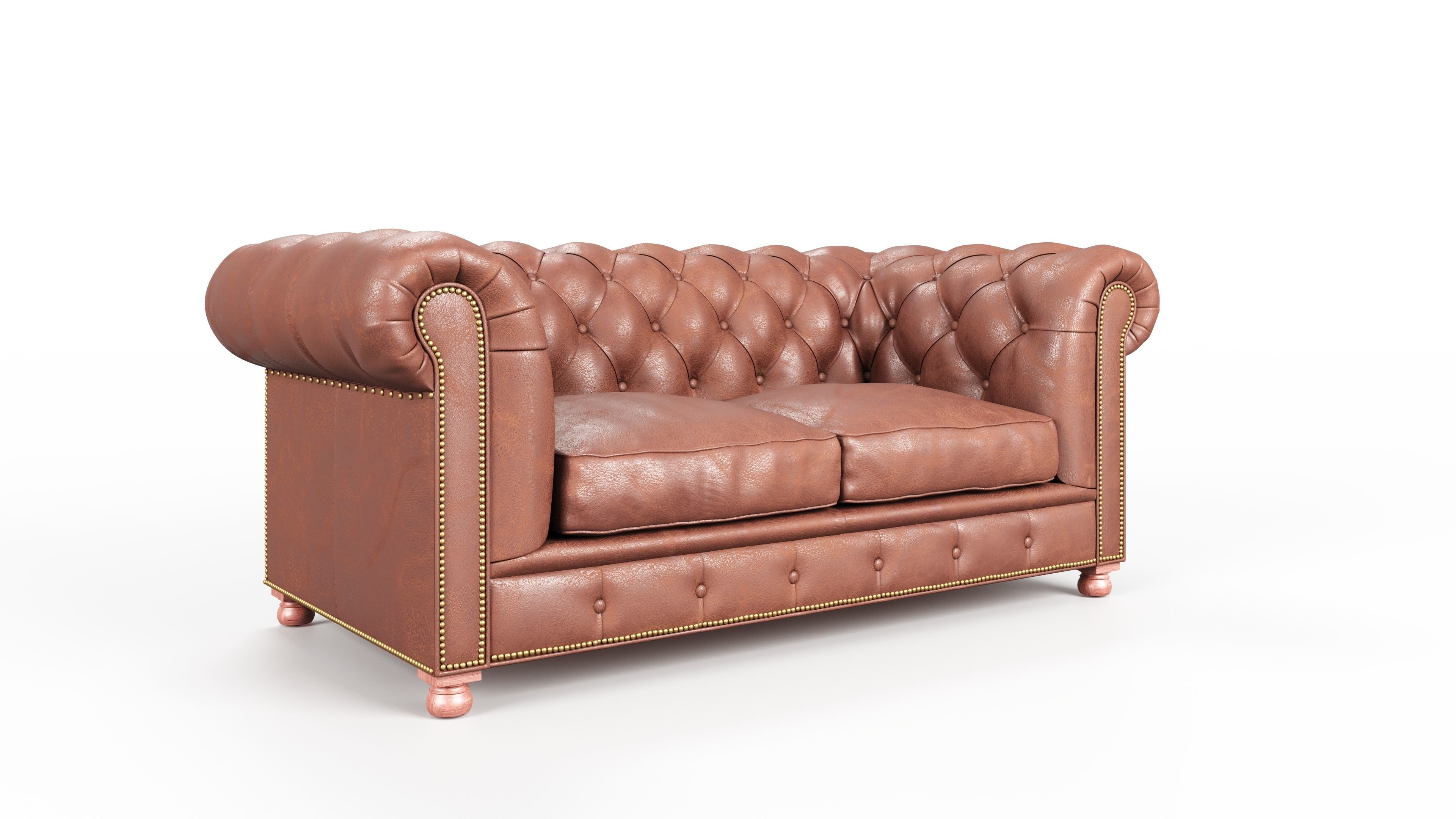 Sofa Chesterfield 3D model_2