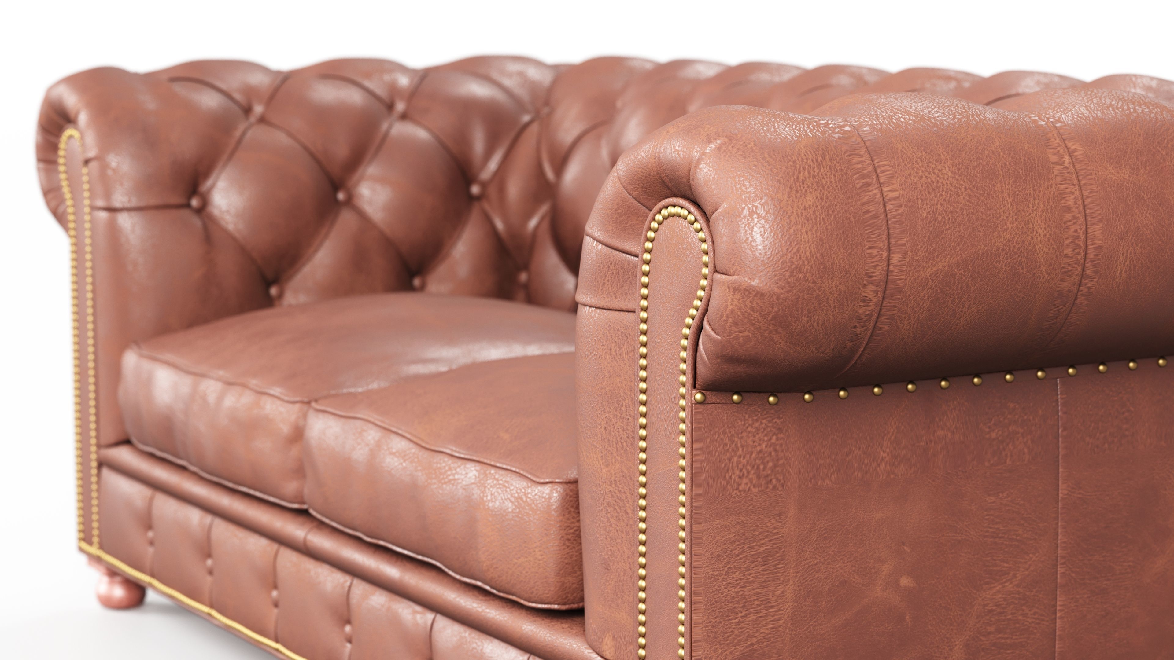 Sofa Chesterfield 3D model_1