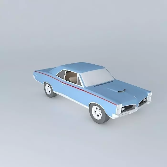 1967 Pontiac GTO Coupe Free 3D model_0