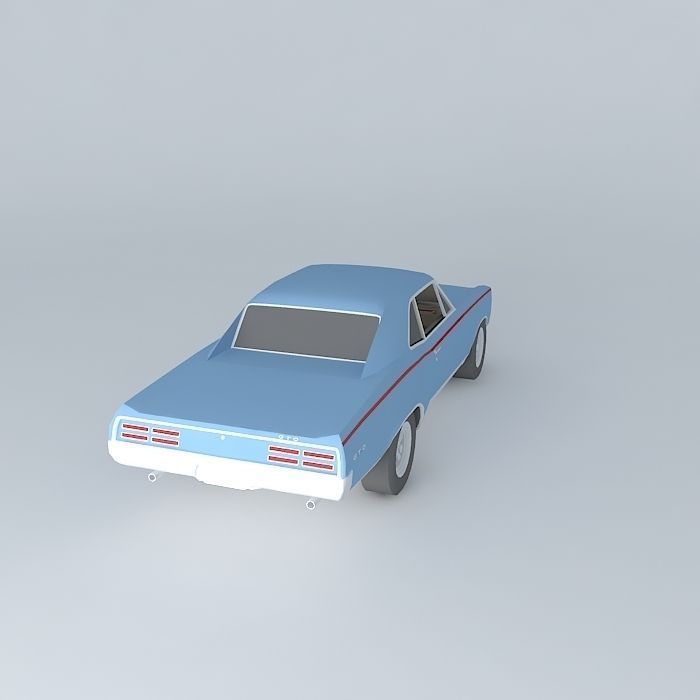 1967 Pontiac GTO Coupe Free 3D model_1