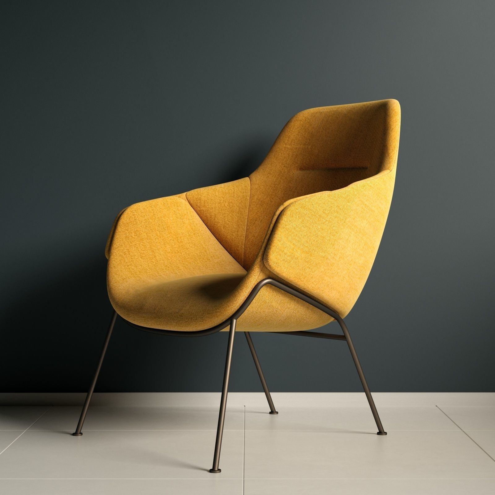 SP01 ANITA ARMCHAIR HIGH BACK 3D model_1