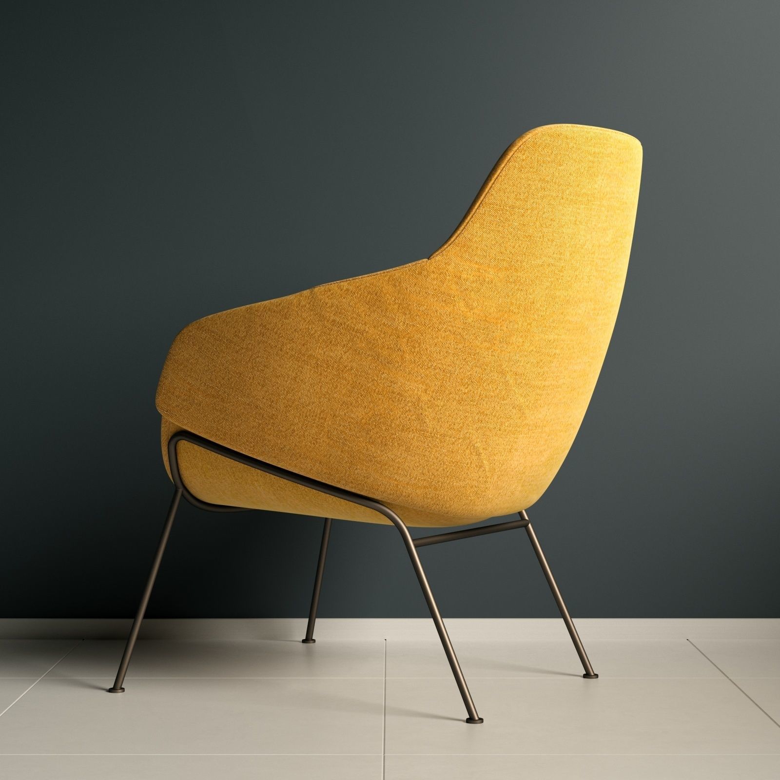 SP01 ANITA ARMCHAIR HIGH BACK 3D model_2