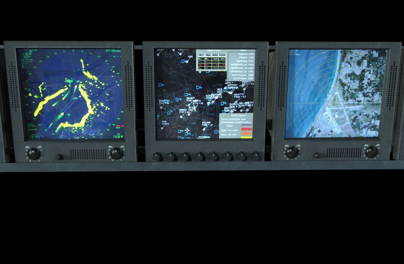 controlpanel04 card table Low-poly 3D model_5