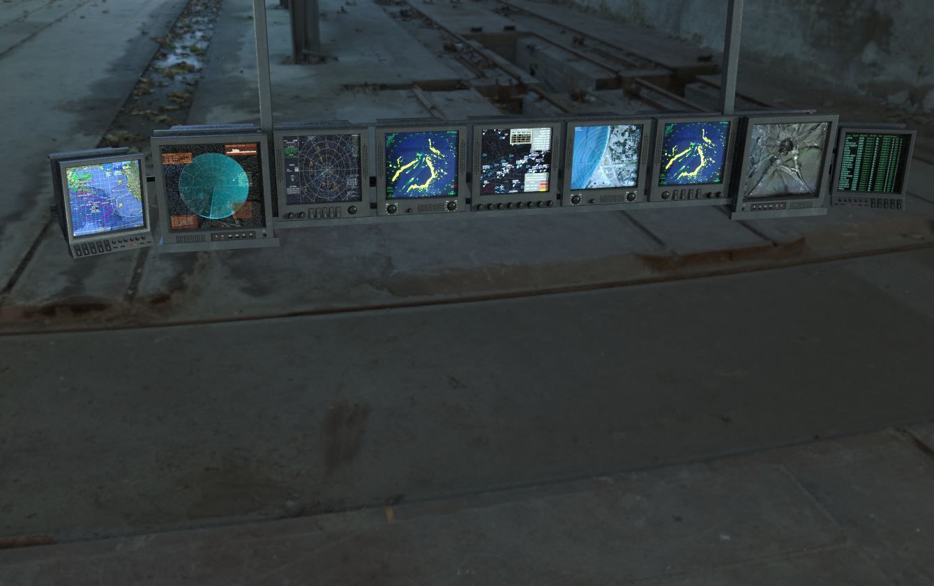 controlpanel04 card table Low-poly 3D model_2