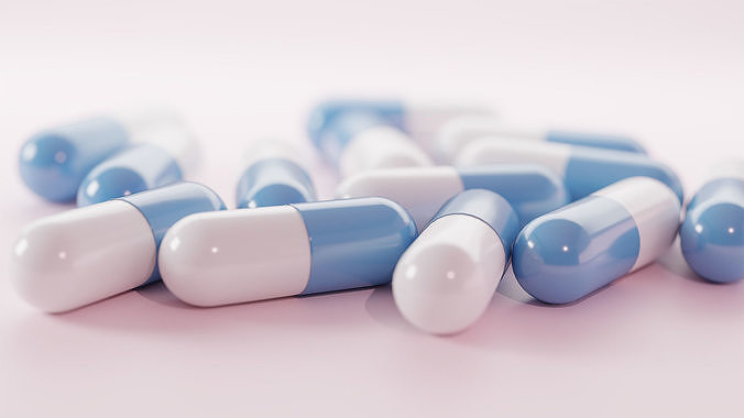 3D Capsules Scene 3D model
