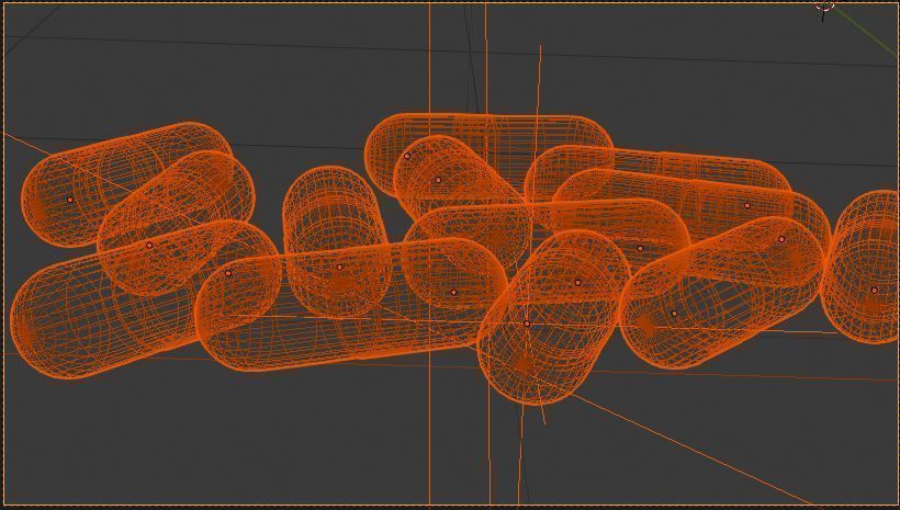 3D Capsules Scene 3D model_1