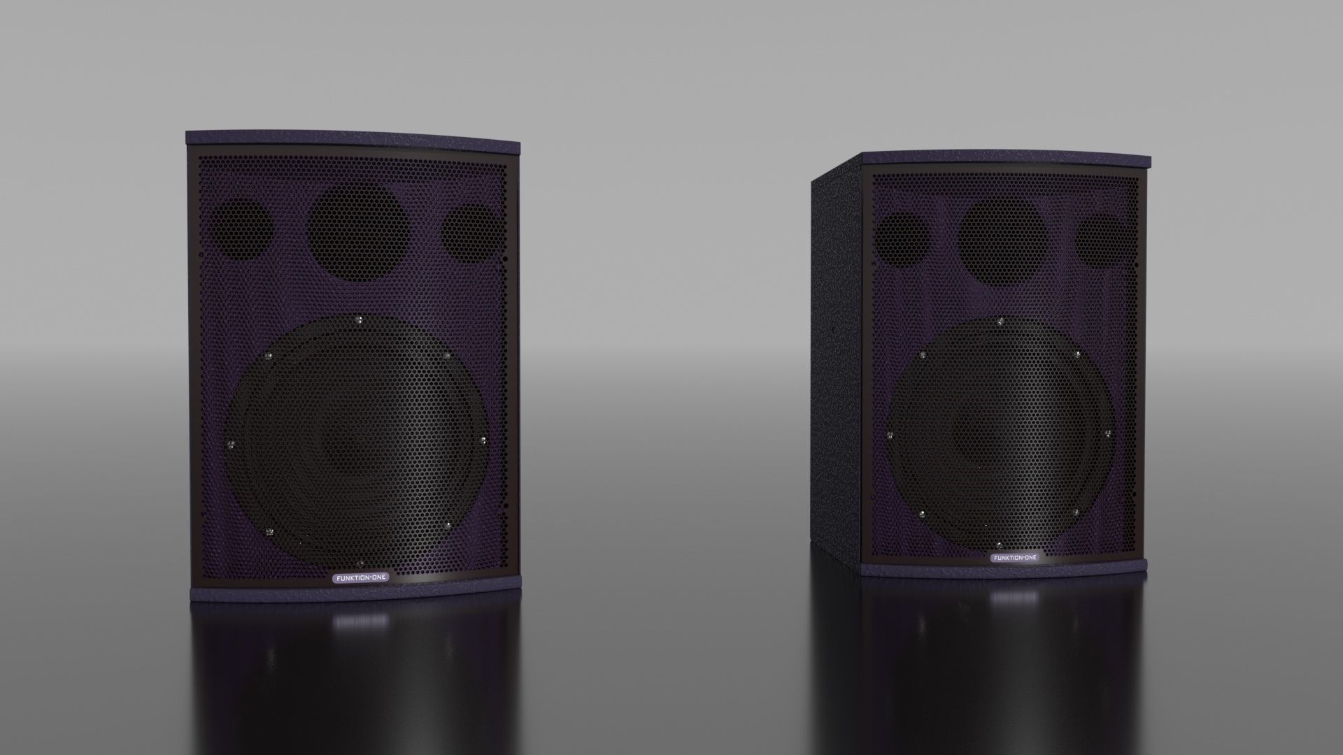 Speakers speaker tower with lights 3D model_10
