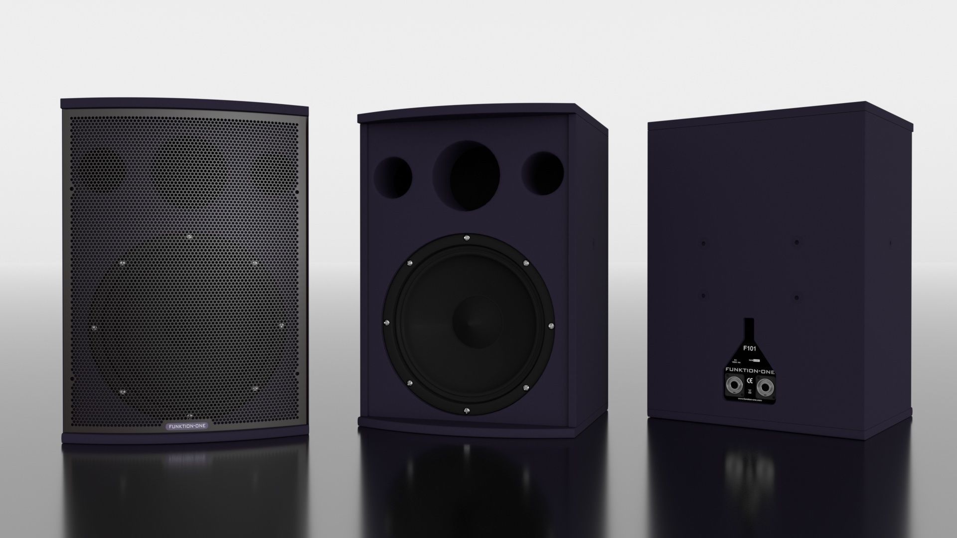 Speakers speaker tower with lights 3D model_4