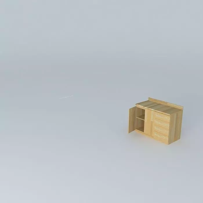 Kitchen cabinet under Free 3D model