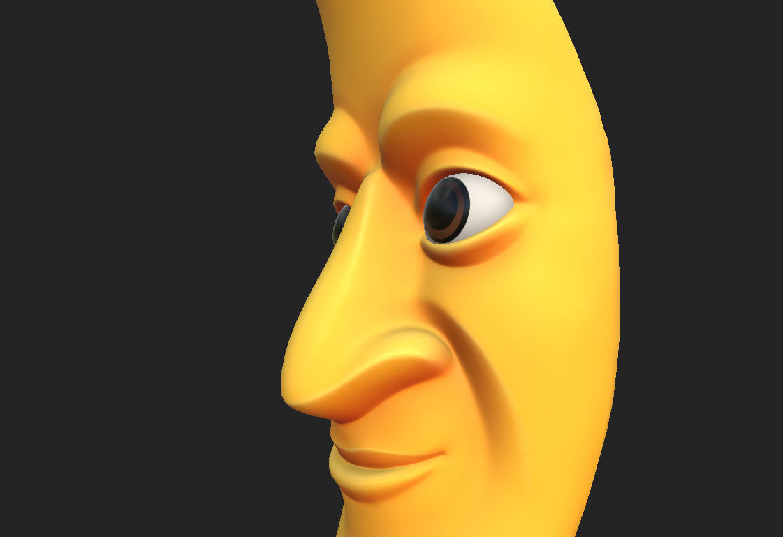 Cartoon Moon 3D model_23