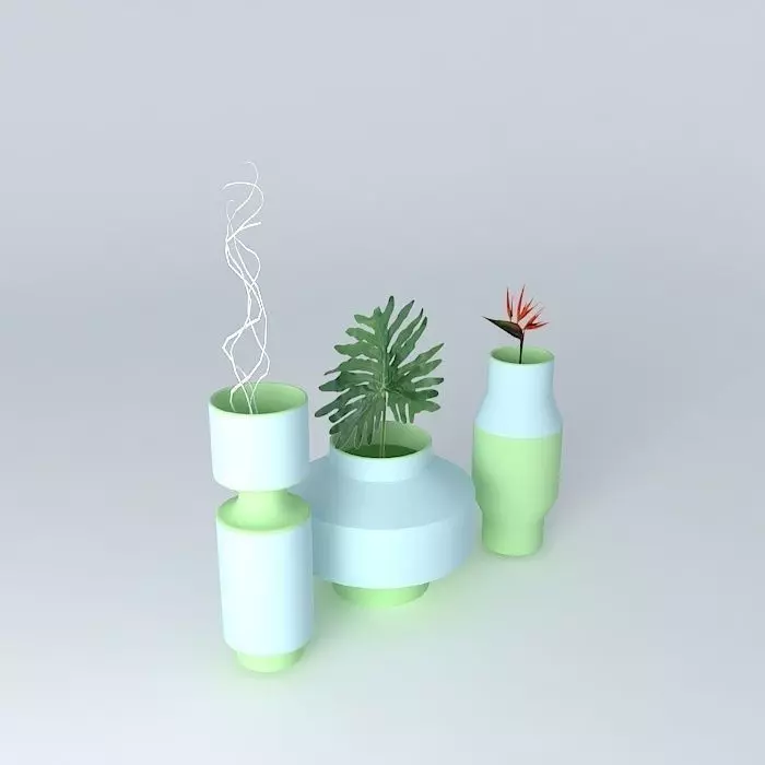 VASES 2 three Free 3D model