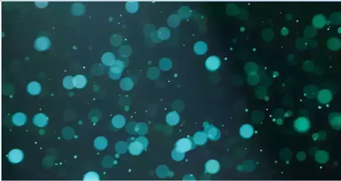 Bokeh light scene with dust partcles