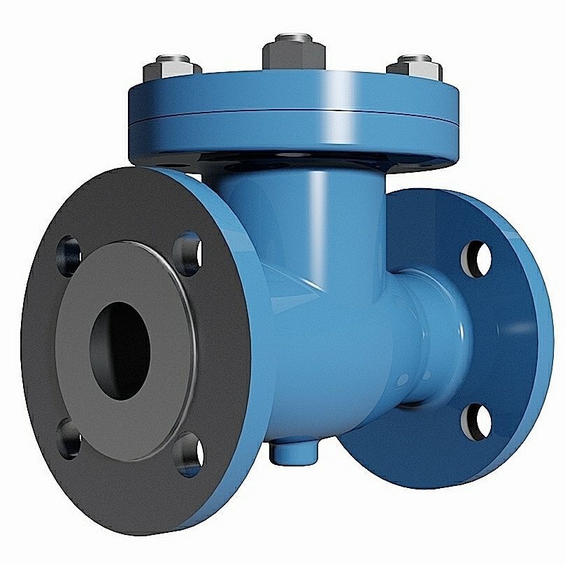 Swing Type Check Valves - DIN Flanged Ends -  3D model_2
