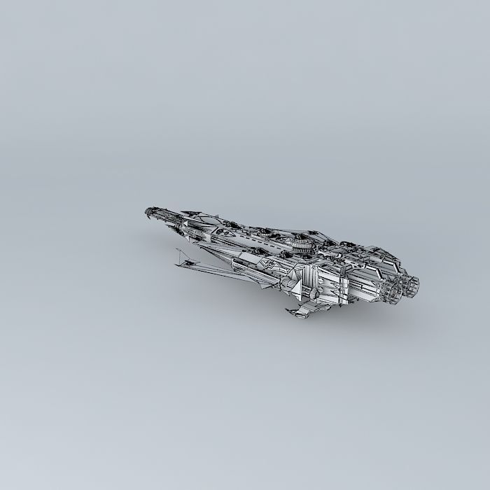 Voordishawdee Heavy Battlecruiser 3D model_4