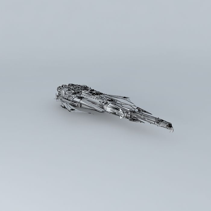Voordishawdee Heavy Battlecruiser 3D model_3