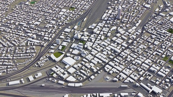El Paso Low-poly 3D model 6