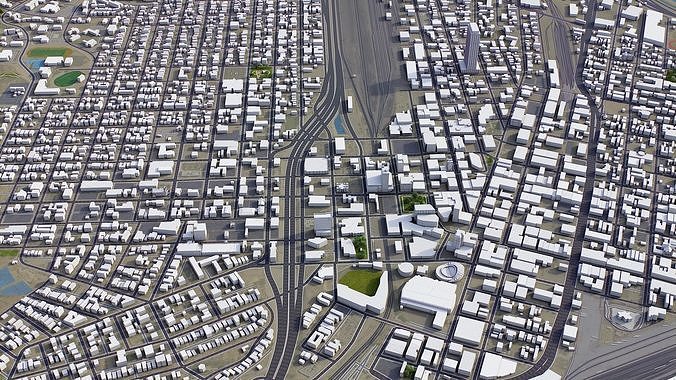 El Paso Low-poly 3D model 7