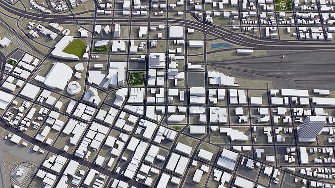 El Paso Low-poly 3D model 4