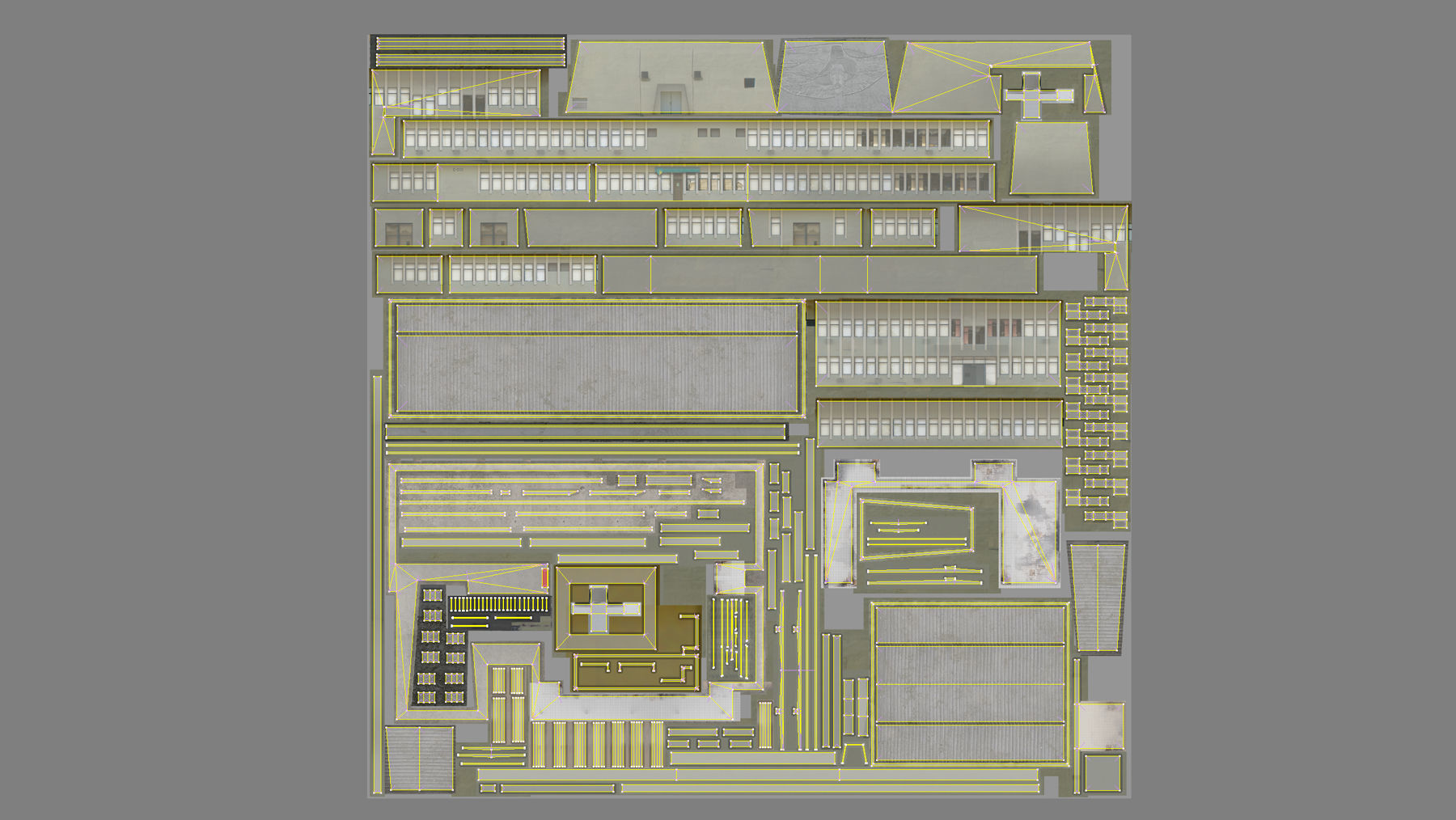MilitaryBase PortoVelho Headquarters Low-poly 3D model_18