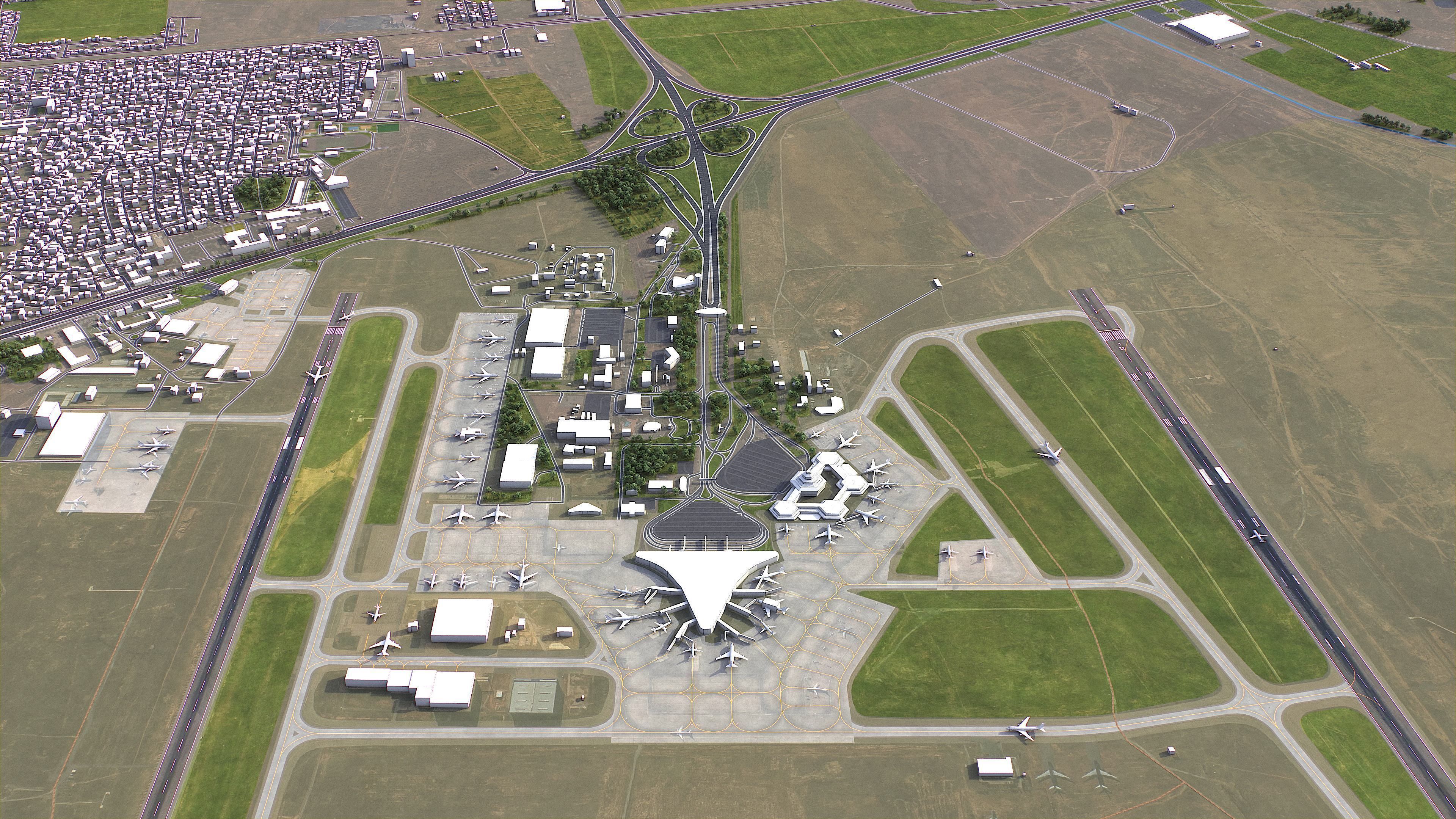 Baku - 3D City Model Low-poly 3D model_16