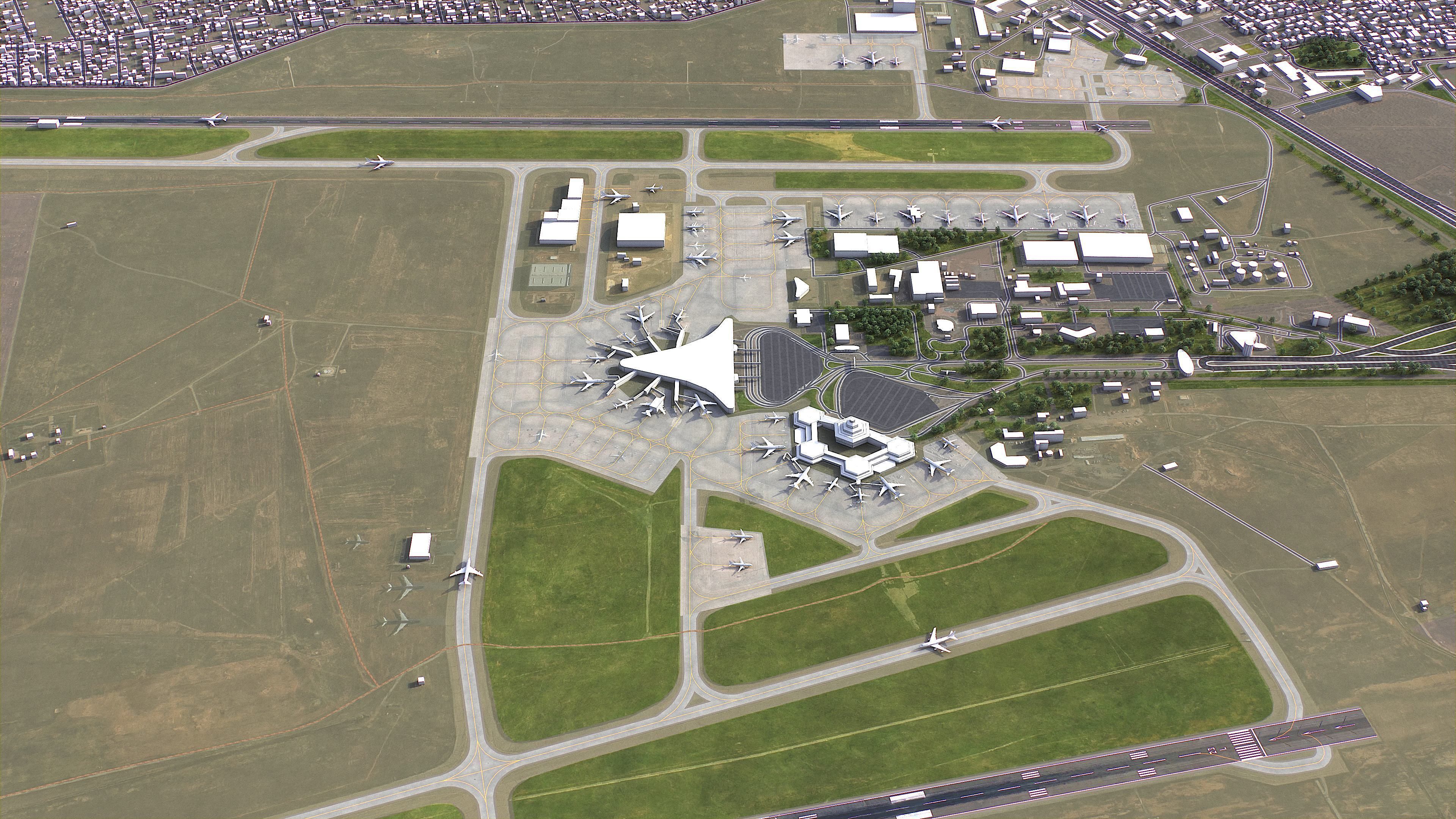 Baku - 3D City Model Low-poly 3D model_14