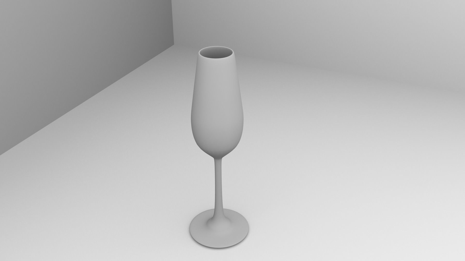 Champagne Glass 1 with Liquid 3D model_3