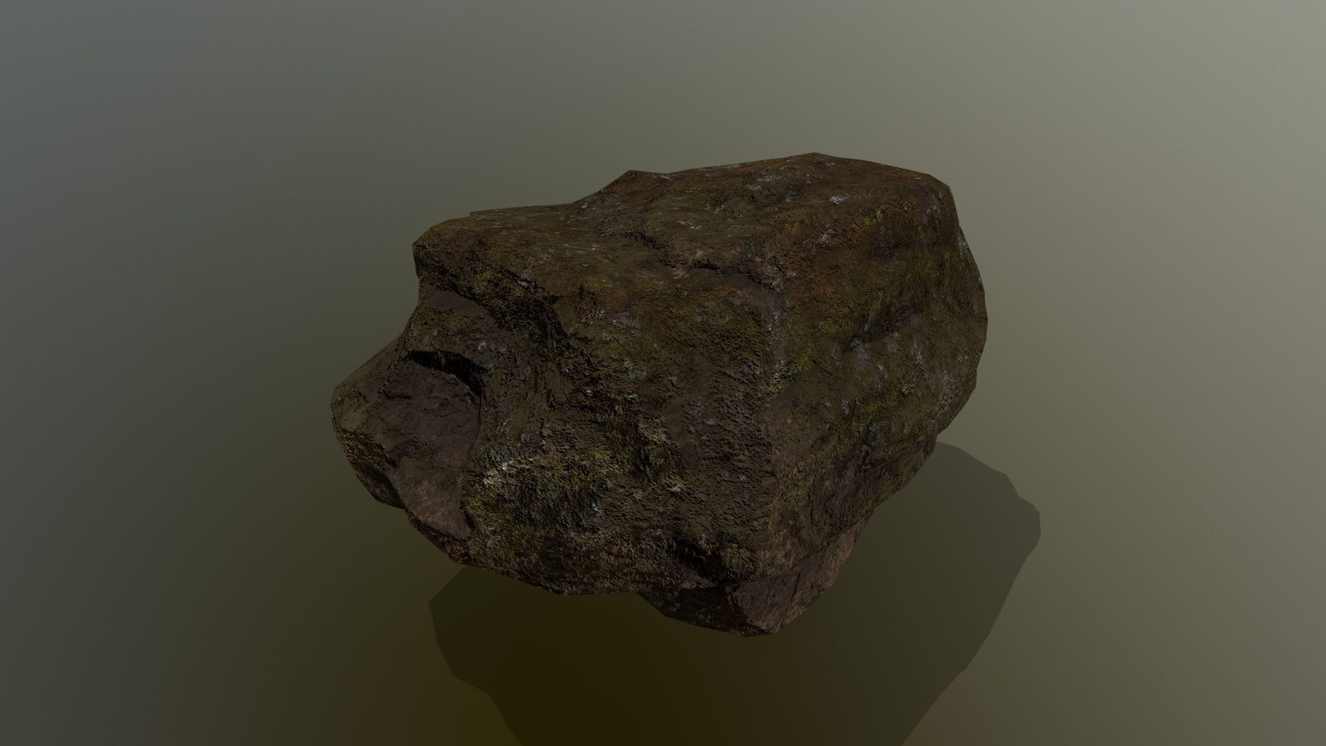 old rock Low-poly 3D model_12
