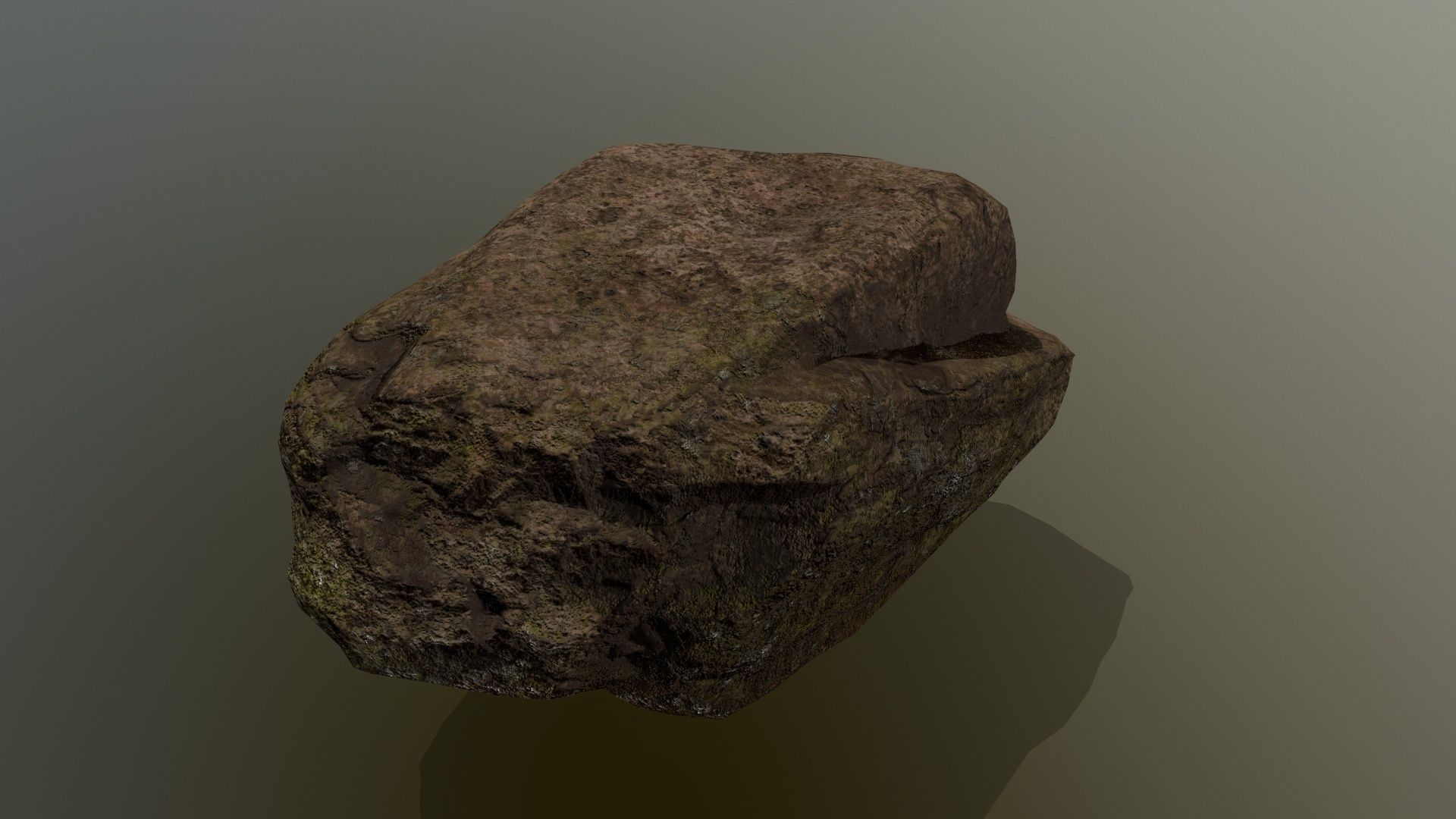 old rock Low-poly 3D model_5